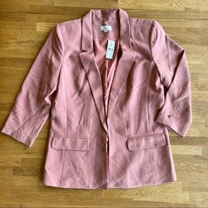 NWT LOFT Open-Front Summer Blazer Pink Women’s 6 527811